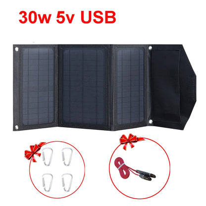 40W Opvouwbaar Zonnepaneel – Draagbare USB Solar Oplader voor Telefoon & Powerbank, Camping & Outdoor