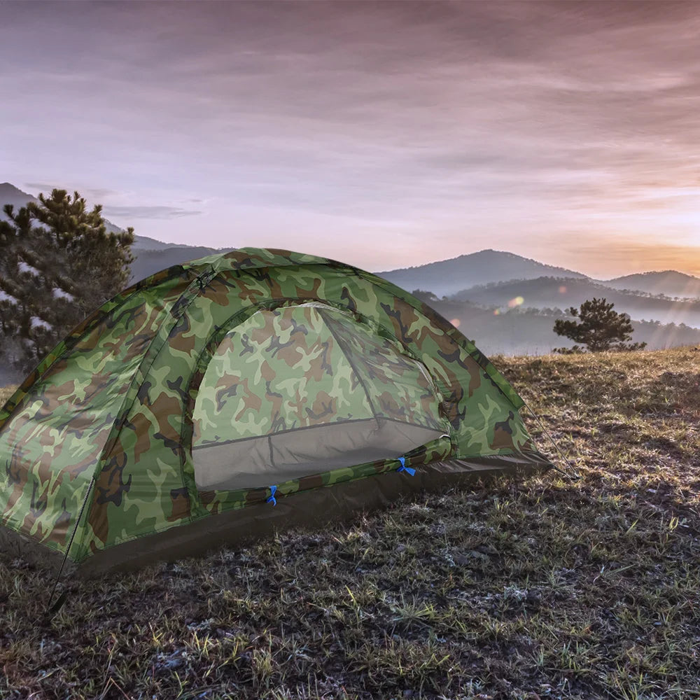 1-Persoons Ultralichte Camping Tent – Waterdichte Trekking Tent voor Outdoor & Strand