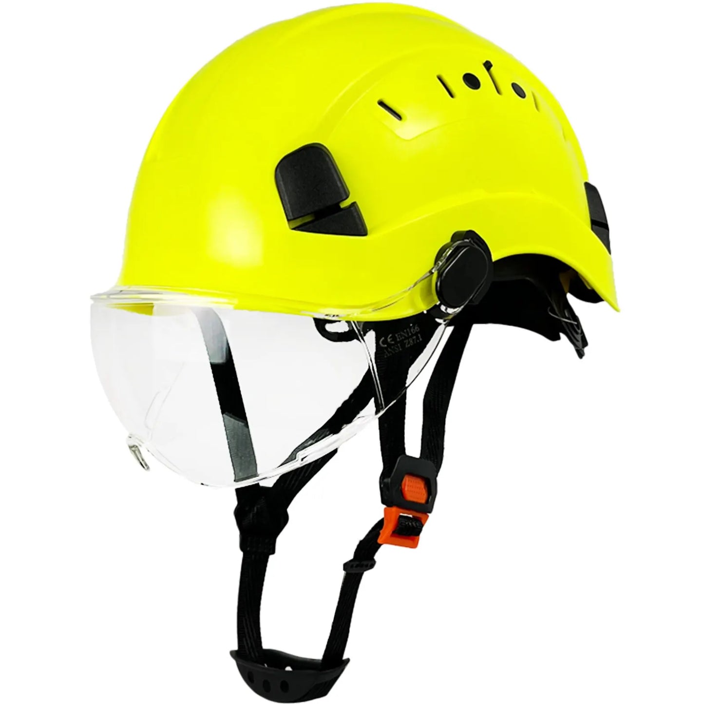 CE Veiligheidshelm met Vizier & Bril – ABS Bouwhelm voor Industrie & Redding (ANSI & UL Gecertificeerd)