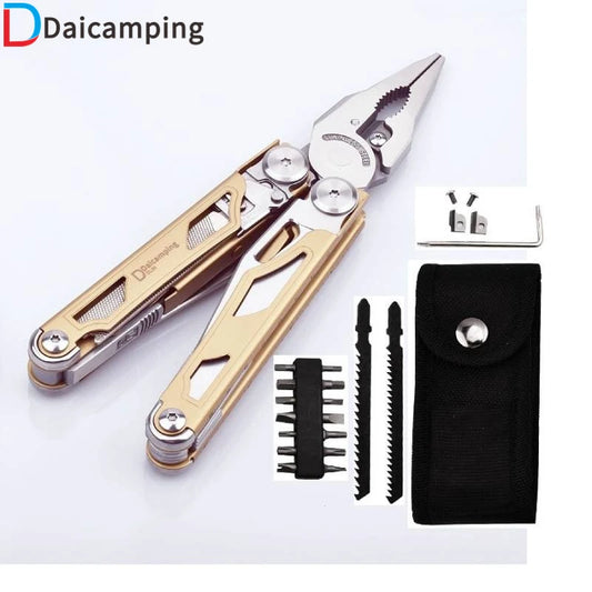 Daicamping DL30 Multitool – Survival-Tool – EDC-Multitool – austauschbare Teile – Alternative zum Schweizer Taschenmesser