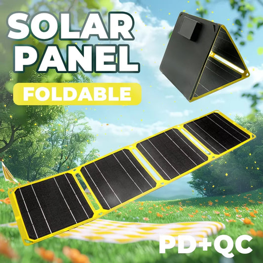 40W Opvouwbaar Zonnepaneel | USB + PD QC 3.0 | Draagbare Oplader voor Telefoon & Powerbank
