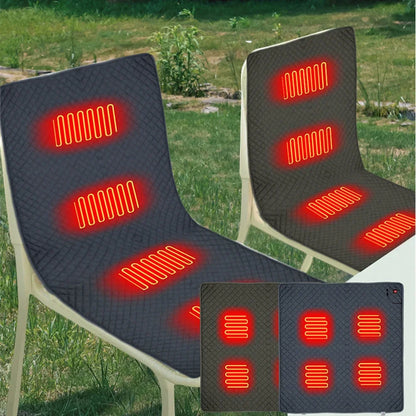 Elektrisch beheizte Sitzmatte mit 5 V USB – 3 Temperatureinstellungen, wasserdicht und hautfreundlich, für Camping und Outdoor-Aktivitäten
