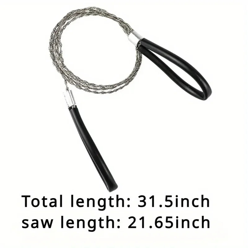 1PC Draagbare RVS Draadzaag met Vingerhandvat – Pocket Handzaag voor Kamperen, Hiking en Overleving