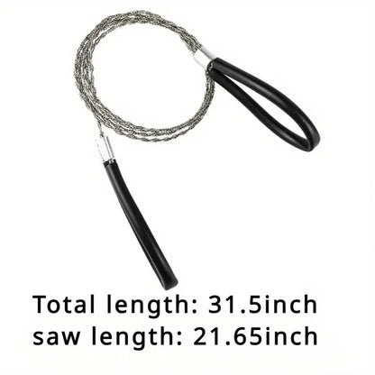 1PC Draagbare RVS Draadzaag met Vingerhandvat – Pocket Handzaag voor Kamperen, Hiking en Overleving
