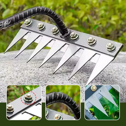 5/6/7/8 Tanden Carbon Staal Tuin Hand Hark – Tuin Weeding Tool voor Aardewerken, Dethatching en Luchtigheid van de Bodem