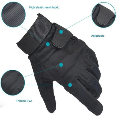 Taktische Vollfingerhandschuhe – rutschfeste und stoßdämpfende Handschuhe für Jagd, Radfahren, Klettern und Paintball