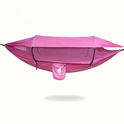 3-in-1 Camping Hammock with Mosquito Net and Sun Shelter – Durable Outdoor Hammock for Travel, Backpacking, and Parks