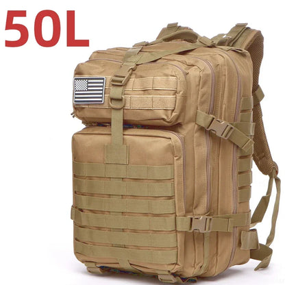 Waterdichte Tactische Rugzak 25L/50L – 1000D Nylon Outdoor Backpack met Molle voor Hiking, Jacht & Kamperen