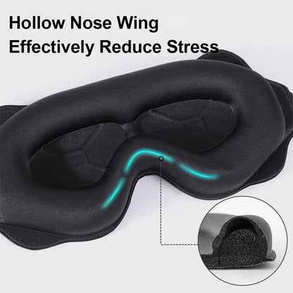 3D Slaapmasker – Block Out Licht, Zacht Gevoerde Oogmasker voor Slaap, Blinddoek, Slaap Hulp voor een Rustige Nachtrust
