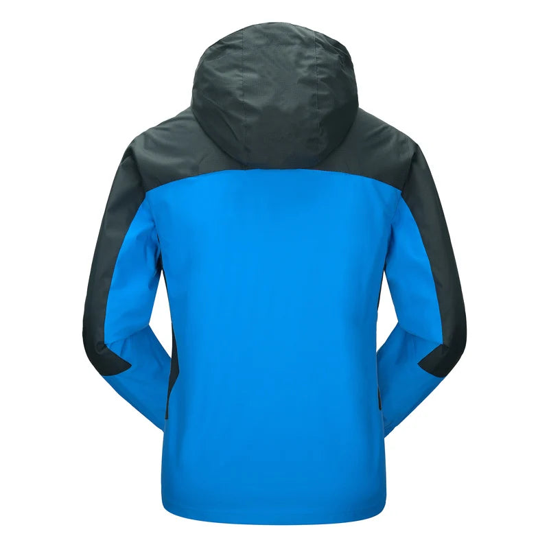 Heren Camping & Hiking Jas – Winddichte, Waterdichte en Sneldrogende Outdoor Jas voor Herfst, Klimmen en Trekking