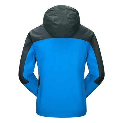 Heren Camping & Hiking Jas – Winddichte, Waterdichte en Sneldrogende Outdoor Jas voor Herfst, Klimmen en Trekking