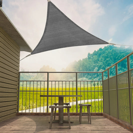 Driehoekig Schaduwdoek – UV- en Windbescherming voor Tuin, Terras & Camping