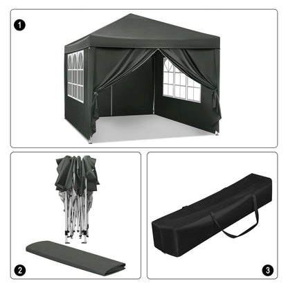 Opvouwbare Partytent 3x3m – Waterdicht & UV-bescherming met Draagtas